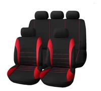 QZQXEMEDQ Car Seat Cushion Cover For Seat For Taltea For Ateca For Ibiza 6j 6l For Leon Car Support Cushion Protecto Full Seats Covers(A-red-9pcs)