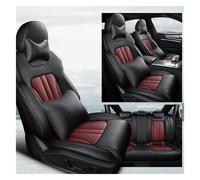 QZQXEMEDQ For A6 2019 Car Seat Support Cushion Cover Protecto Full Set Pillow Breathable Protective Car Seat Cushion Cover(Black Red- 2)