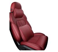 QZQXEMEDQ For Accord 2003 2004 2005 2006 2007 Car Seat Support Cushion Cover Protecto Custom Waterproof Faux Leather Car Seat Cushion Cover(Wine Red,SE)