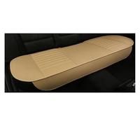 QZQXEMEDQ For Cushions Protecto PU Leather Pad Mat Chair Cushion Car Front Seat Cover Breathable Support Car Seat Cushion Cover(1 Rear Beige)
