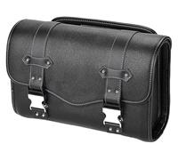 QZQXEMEDQ Travel Tail Bag for SR400 for MT-07 Motorcycle Sissy Bar Saddlebag Side Retro Tool Luggage Saddle Bag(Size S Black)