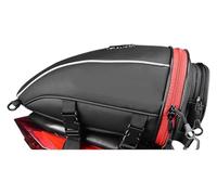 QZQXEMEDQ Travel Tail Bag Motorcycle Rear Seat Suitcase Travel Shoulder Waterproof Motorbike Backpack Luggage Saddle Bag(Red)
