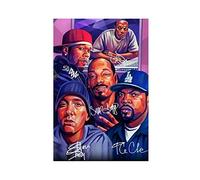 QZQZ Hip Hop Rapper Dr. Dre, 50 CENT, SNOOP DOGG, EMINEM Canvas Poster Wall Art Decor Print Picture Paintings for Living Room Bedroom Decoration 12×18inch(30×45cm) Unframe-style1