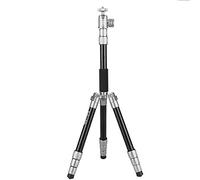 QZSD-Q066 Portable Adjustable Traveling dslr and Phone Mini Tripod Panorama Shooting with Panhead (Silver)