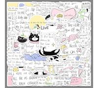 QZSM-XK-50 Healing Text Stickers Inspirational English Original Graffiti Positive Energy Short Sentences Waterproof Decoration Notebook Stickers
