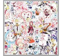 QZSM-XK-50 Magical Girl Madoka Doodle Stickers Cartoon Japanese Comics Decoration Mobile Phone Luggage Notebook Stickers