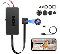 QZT Mini WiFi Camera, Rechargeable 1080P Tuya Smart App 2.4Ghz Compatible Wide Angle, Real-time Viewing 24H
