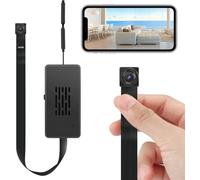 QZT Mini WiFi Camera, Rechargeable Wireless HD 1080P Camcorder and Recorder, Compatible with HD Smart App, 2.4GHz Wide Angle, Real-Time Viewing, 24-Hour Continuous Video