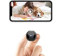 QZT Mini WiFi Camera, Small Magnetic Wireless Security Camera, 4K 1080P HD with 140° Wide Angle, AI Motion Detection, Night Vision, Smart App Control for Home & Pet Monitoring (2.4GHz)