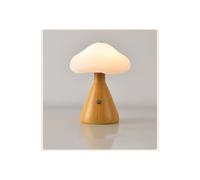 qzttkirr Mushroom Table Lamp, Dimmable Night Light, Bedside Lamp Adds charming aesthetic lighting to bedrooms, living rooms, and nurseries The for children and adults(Wood grain color)
