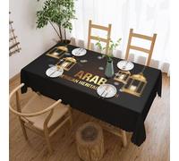 QZXHHD Arab American Heritage Month Rectangle Tablecloth Waterproof Anti Stain Table Cloth Cover For Kitchen Dining Farmhouse Party Outdoor Picnic Camping 54x72in