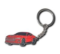 QZXIAOGU Car Keychain for Mustang Accessories Metal/Enamel Key Chain Ring 3D Model car for Ford Mustang GT 2022 2023 2024, Red, Medium