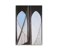 QZXV Brooklyn Bridge - by Georgia O'Keeffe Painting Art Posters Poster Canvas Wall Art Decor Living Room Modern Family Bedroom 16x24inch(40x60cm) Unframe-style