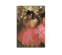 QZXV Edgar Degas Dancers in Pink_a Poster Canvas Wall Art Decor Living Room Modern Family Bedroom 12x18inch(30x45cm) Unframe-style