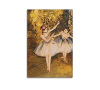 QZXV Edgar Degas Masterpieces(Two Dancers on A Stage) Interior Upgrades Poster Poster Canvas Wall Art Decor Living Room Modern Family Bedroom 12x18inch(30x45cm) Unframe-style
