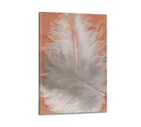 QZXV Georgia O'Keeffe Modernist Artist Painter《Feathers》Artworks Posters Poster Canvas Wall Art Decor Living Room Modern Family Bedroom 08x12inch(20x30cm) Frame-style