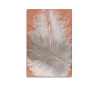 QZXV Georgia O'Keeffe Modernist Artist Painter《Feathers》Artworks Posters Poster Canvas Wall Art Decor Living Room Modern Family Bedroom 16x24inch(40x60cm) Unframe-style