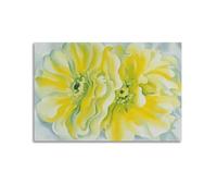 QZXV Okeeffe Yellow Cactus Press - by Georgia O'Keeffe Painting Art Posters Poster Canvas Wall Art Decor Living Room Modern Family Bedroom 12x18inch(30x45cm) Unframe-style