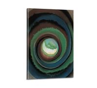 QZXV Pond in The Woods - by Georgia O'Keeffe Painting Art Posters Poster Canvas Wall Art Decor Living Room Modern Family Bedroom 24x36inch(60x90cm) Frame-style
