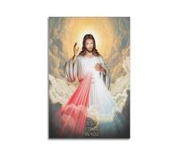 QZXV Poster of Jesus ChristJesus' Divine Mercy Poster Poster Wall Art Decorative Painting Bedroom Painting Posters 12x18inch(30x45cm) Unframe-style