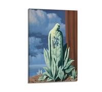 QZXV Rene Magritte ArtWork - The Taste of Tears Print Poster Canvas Wall Art Decor Living Room Modern Family Bedroom 20x30inch(50x75cm) Frame-style