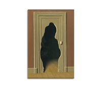 QZXV Rene Magritte ArtWork - Unexpected Answer Print Poster Canvas Wall Art Decor Living Room Modern Family Bedroom 08x12inch(20x30cm) Unframe-style