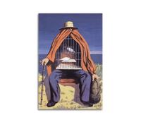 QZXV The Therapist by Rene Magritte Art Poster Canvas Wall Art Decor Living Room Modern Family Bedroom 16x24inch(40x60cm) Unframe-style