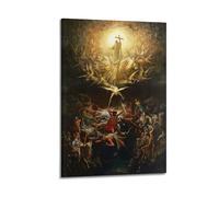 QZXV The Triumph of Christianity Over Paganism by Gustave Dore Art Poster Canvas Wall Art Decor Living Room Modern Family Bedroom 16x24inch(40x60cm) Frame-style