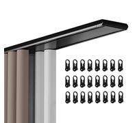 QZYGWCS Luxurious Heavy Double Curtain Track - Conjoined Ceiling Mount Rail for Living Room & Bedroom Divider - Aluminum Alloy Nano Silence Track