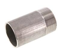 R 1 1/2'' Male x 48.3mm Stainless steel Pipe Nipple with Welding End 20 Bar DIN 2982 - 80mm