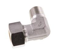 R 1/2'' Male x 18L Stainless steel 90 deg Elbow Compression Fitting 315 Bar DIN 2353