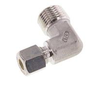R 1/2'' Male x 8L Stainless steel 90 deg Elbow Compression Fitting 315 Bar DIN 2353