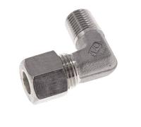 R 1/4'' Male x 10L Stainless steel 90 deg Elbow Compression Fitting 315 Bar DIN 2353