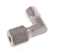 R 1/4'' Male x 6S Stainless steel 90 deg Elbow Compression Fitting 630 Bar DIN 2353