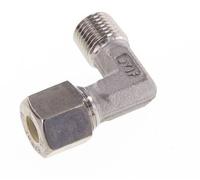 R 1/8'' Male x 8L Stainless steel 90 deg Elbow Compression Fitting 315 Bar DIN 2353