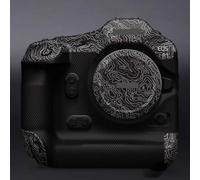 R 1 Anti-Scratch Camera Skin Wrap Sticker Coat Vinly Protective Film Body Protector Decals Cover for Canon EOS R1 (Contour Black White)
