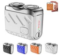 R-12 Luggage Electric Shaver,2025 New Men's Portable Shaver - Fully Waterproof,Portable Beard with Dual Rotary Blades, Fast Charging, Long Battery Life, Suitable for Home Travel use (Section A)