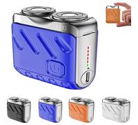 R-12 Luggage Electric Shaver,2025 New Men's Portable Shaver - Fully Waterproof,Portable Beard with Dual Rotary Blades, Fast Charging, Long Battery Life, Suitable for Home Travel use (Section D)