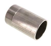 R 2'' Male x 60.3mm Stainless steel Pipe Nipple with Welding End 20 Bar DIN 2982 - 100mm