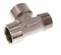 R 3/4'' x G 3/4'' M/F Nickel plated Brass Tee 16 Bar