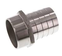 R 3'' Male x 75mm Stainless steel Hose barb 16 Bar