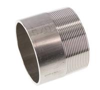 R 3'' Male x 88.9mm Stainless steel Pipe Nipple with Welding End 20 Bar DIN 2982 - 70mm