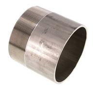R 4'' Male x 114.3mm Stainless steel Pipe Nipple with Welding End 20 Bar DIN 2982 - 100mm