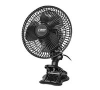 R A M Quality Quiet 6" 7" Oscillating Clip Fan Grow Tent Hydroponics Cooling Fan (7")