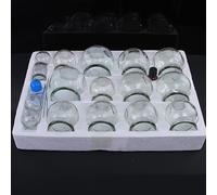 R A Products Acupuncture Hijama Fire Glass Cups Set Of 16 Pieces For Cupping Therapy