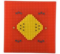 R A Products Cure18 Acupressure New Mat With Cooper Combination of Acupressure, Magnets & Pyramids Helps in Stress Relief And Other Diseases.