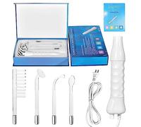 R A Products Portable High Frequency Machine Facial Wand Acne for Skin Tightening Acne Spot Wrinkles Reducing Puffy Eyes Dark Circles Dispel Freckle 4 in 1 Handheld High Frequency Machi