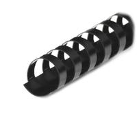 R & B BRP080 Black Plastic Binding Combs 21 Rings 8 mm Pack of 100