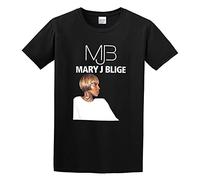 R&B Singer Mary J Blige Tour Black T-Shirt Printed Tee Graphic Top for Men Shirt L