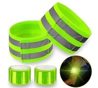 R&B Sports & Leisure Four Reflective Running Armbands, High Visibility Arm Bands & Ankle Bands, Reflective Running Gear, High Vis Bands Women Men Kids